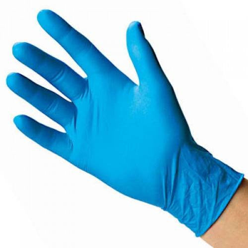 Blue nitrile exam gloves deals
