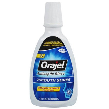 Buy Church & Dwight Orajel Antiseptic Mouth Rinse for Mouth Sores 16 oz  online at Mountainside Medical Equipment