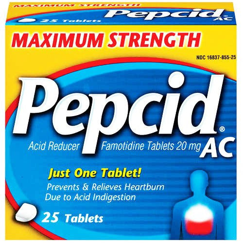 Buy Johnson and Johnson Consumer Inc Pepcid AC Maximum Strength Famotidine Tablets 20mg 25/Box  online at Mountainside Medical Equipment