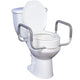 Premium Elongated Toilet Seat Riser with Removable Arms