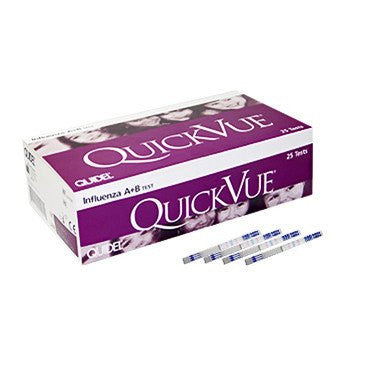 Testing Kits | Quidel Quickvue Influenza A+B Tests 25/Box