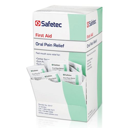 Oral Anesthetic Pain Relief Gel Packet, 144/bx for fast dental pain relief and soothing mouth care.