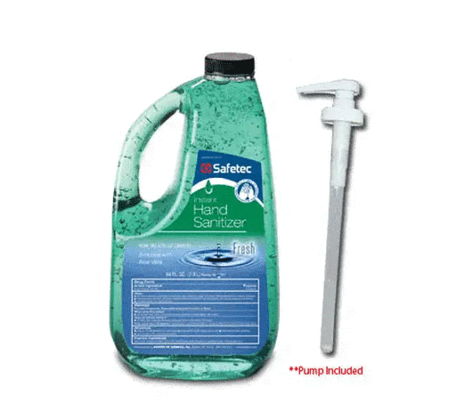 Hand Sanitizers, | Instant Hand Sanitizer Fresh Scent 64oz Pump - Safetec