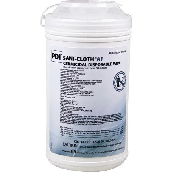 Buy PDI Sani Cloth AF3 Germicidal Surface Wipes, Disposable, 160 Canister  online at Mountainside Medical Equipment
