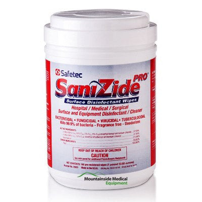 Disinfectant Wipe | Sanizide Pro Surface Disinfectant Wipes 160ct