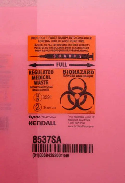 Sharps Container Label