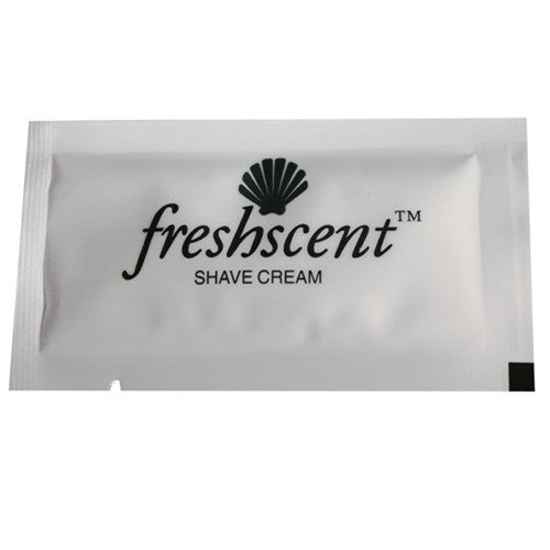 Shaving Cream Packets 0.25 oz, 100/Box for smooth shave and skin care, perfect for travel and convenience.