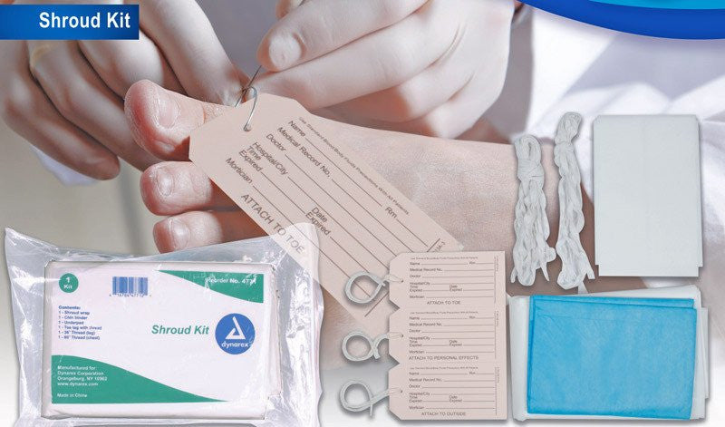 Buy Dynarex Post-Mortem Shroud Kit - 8 Piece Set  online at Mountainside Medical Equipment