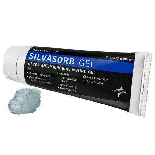 Medline Industries SilvaSorb Antimicrobial Wound Gel 1.5 oz tube | Mountainside Medical Equipment 1-888-687-4334 to Buy