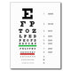 Snellen Eye Examination Chart