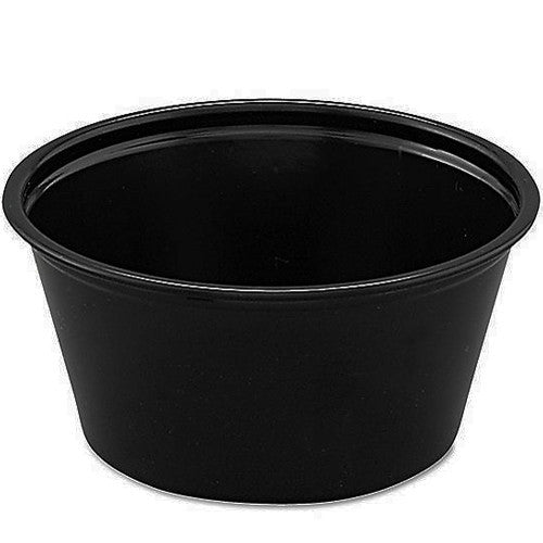 Buy Solo Solo Plastic Souffle Portion Cup, Black 2 oz. 2500/Pack  online at Mountainside Medical Equipment