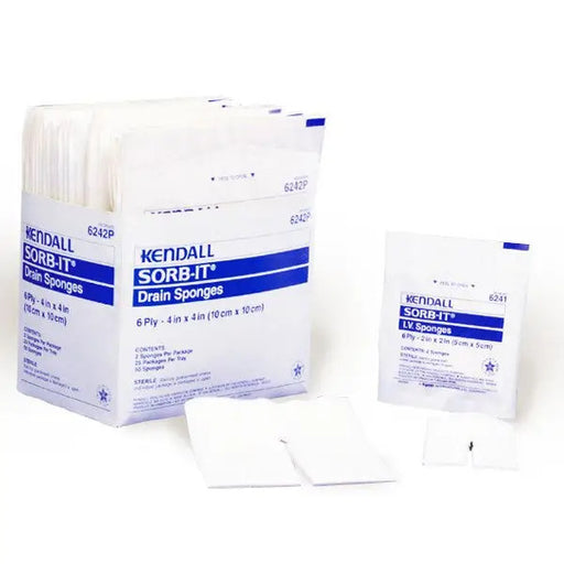 Covidien /Kendall Sorb-It Drain and IV Sponges | Mountainside Medical Equipment 1-888-687-4334 to Buy