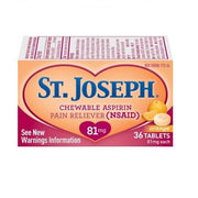 Buy Insight Pharmaceuticals LLC St Joseph Chewable Low Dose Aspirin 36 Tablets  online at Mountainside Medical Equipment