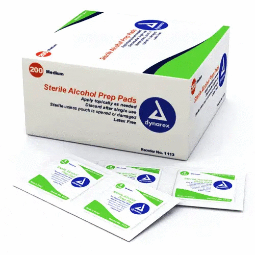 Alcohol Prep Pads | Dynarex Alcohol Prep Pads Sterile 200/Box