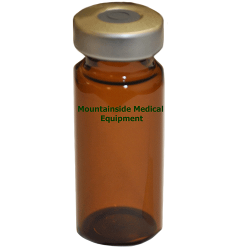 Empty Glass Vial, Sterile, Amber, 25 pack — Mountainside Medical Equipment