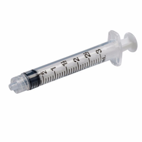 Pharmacies | Luer Lock Syringes 3 mL without Needle, 100/Box