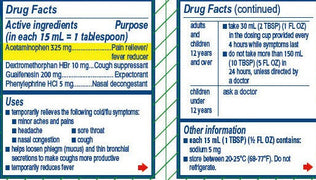 Buy Johnson and Johnson Consumer Inc Tylenol Warming Liquid Daytime Cough & Severe Congestion Honey Lemon Flavor 8 oz  online at Mountainside Medical Equipment