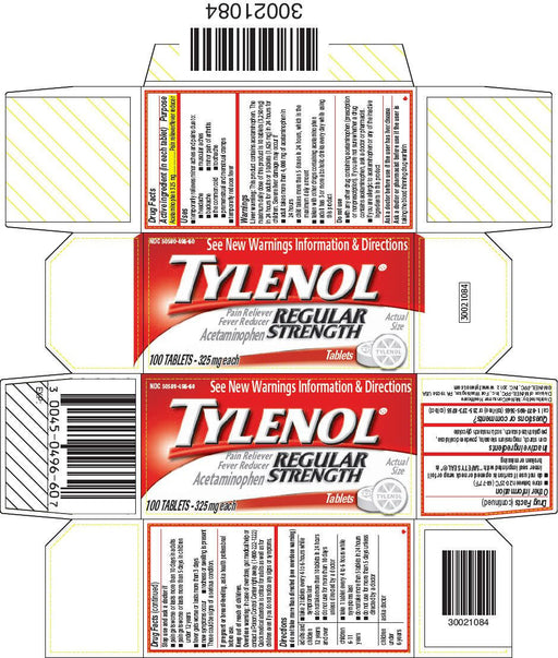 Buy Johnson and Johnson Consumer Inc Tylenol Regular Strength Pain Reliever 325mg 100 Tablets  online at Mountainside Medical Equipment