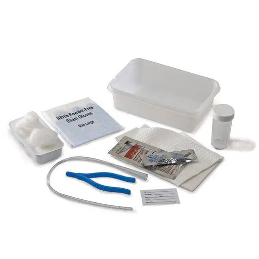 Foley Catheter Change Tray | KenGuard 75035 Urethral Catheter Tray with Swabs & Red Rubber Cath