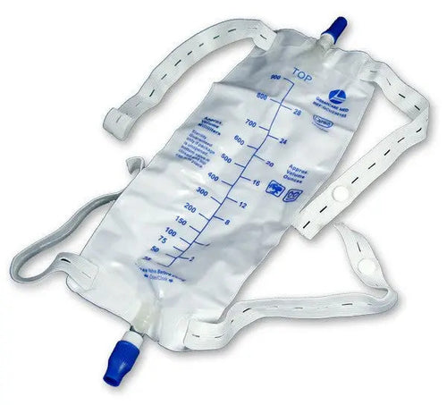 Amsino Urinary Leg Bag with Leg Straps, Medium 600 ml 