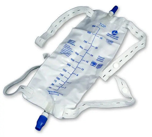 Shop for Urinary Leg Bag with Leg Straps, Medium 600ml used for Urine Bags