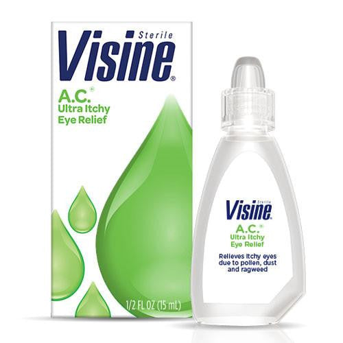Visine-AC Ultra Itchy Eye Relief Drops for Irritated Eyes 0.5 oz —  Mountainside Medical Equipment