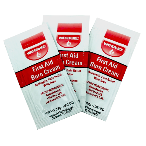 Water Jel First Aid Burn Cream with Aloe Vera Packets