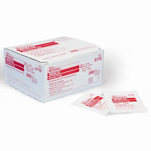 Buy Cardinal Health Alcohol Prep Pads, Large, Sterile, 200/Box  Webcol  online at Mountainside Medical Equipment