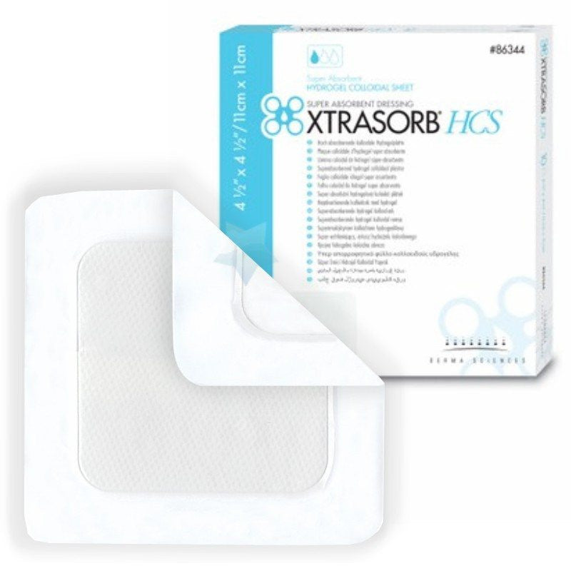 Xtrasorb Hydrogel Colloidal Sheet Dressing, NonAdhesive, 4.5 x 4.5, 1