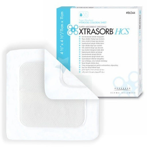 Buy Derma Sciences Xtrasorb Hydrogel Colloidal Sheet Dressing, Non-Adhesive, 4.5 x 4.5, 10/box  online at Mountainside Medical Equipment