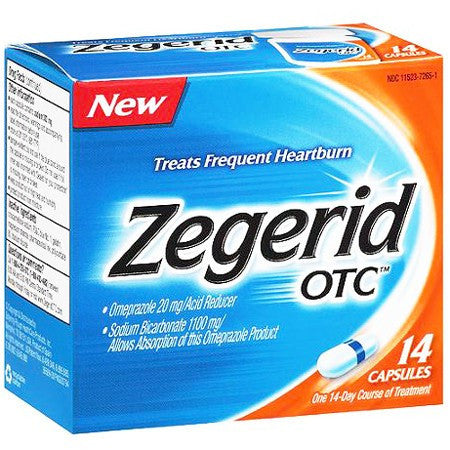Heartburn, | Zegerid OTC Heartburn Relief Capsules 14 Count